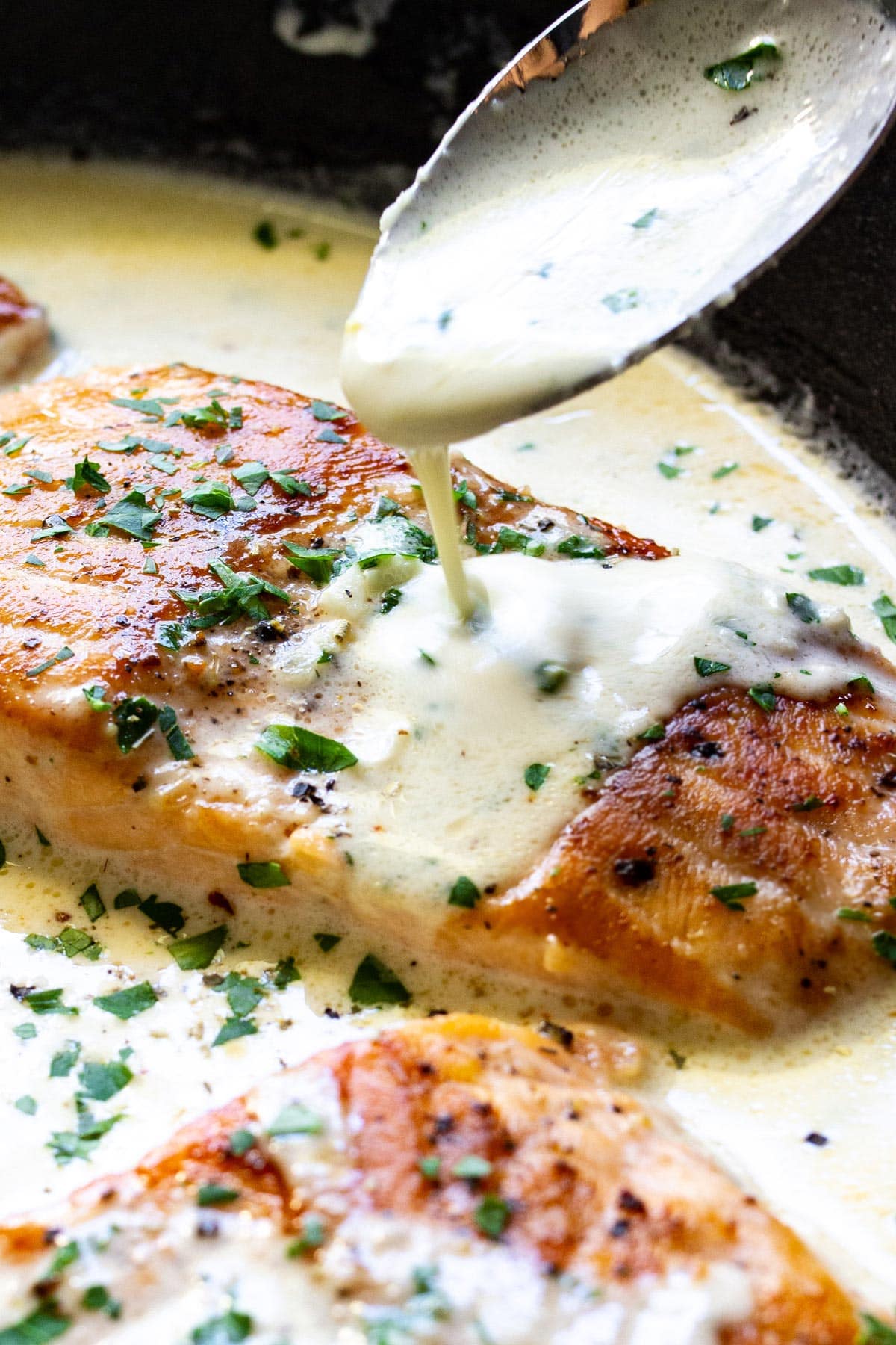 Restaurant-Style Creamy Garlic Butter Salmon Pasta Recipe
